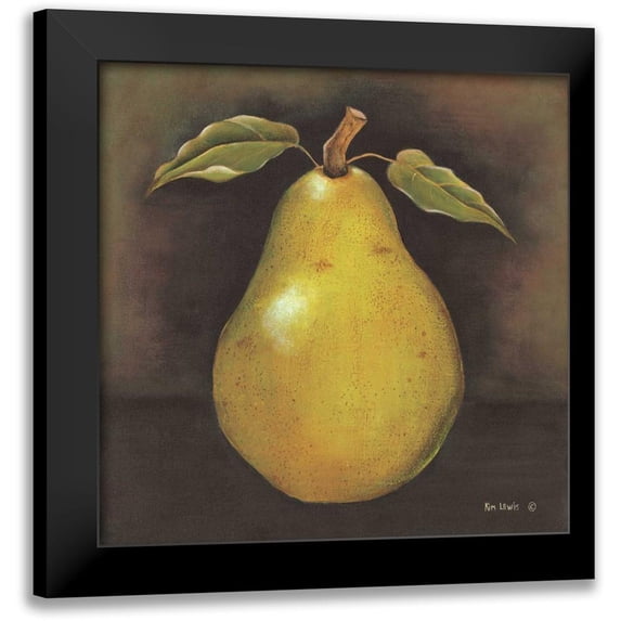 Lewis, Kim 15x15 Black Modern Framed Museum Art Print Titled - Green Pear