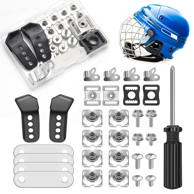 Kit de reparación de cascos Anglekai 31 piezas para hockey y fútbol