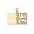 thumbnail image 3 of 14k Two-tone Two tone 3-D Moveable Sweetheart Book Pendant, 3 of 7