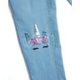 thumbnail image 4 of dELiA*s Girls’ Super Stretch Denim Jegging Jeans with Critter Embroidery (2 Pack), 4 of 6