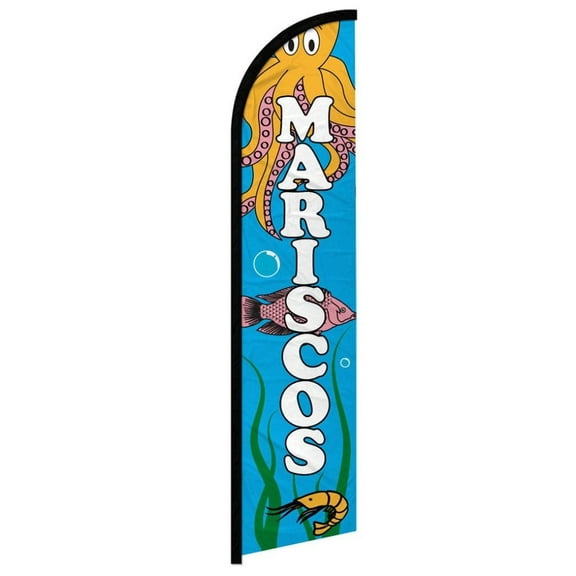 Mariscos Windless Banner Flag