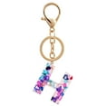 thumbnail image 1 of Porte-clés en Résine 26 Lettres pour Femmes Filles Pendentif Sac Accessoires de Sac à Main, 1 of 5