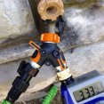 thumbnail image 4 of Divisor de manguera de jardín tipo Y, conector de tubería de 2 vías, válvula de agua de metal de plástico para grifo de aspersor de EE. UU., Naranja Methold HA005374-02, 4 of 6