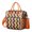 Orange-3, variant on Boho Rustic Large Lunch Cooler – Leakproof Multi-pocket Bag with Adjustable Strap, Artistic Ethnic Style Ideal for Teachers, Commuters, and Picnics