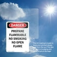 thumbnail image 5 of Propane Flammable No Smoking No OSHA Danger Vinyl Decal Label 5 Inch x 3.5 Inch - 5 Pack, 5 of 6