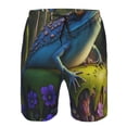 thumbnail image 3 of Fotbe Cute Blue Frog Trajes de Baño Estampados para Hombre, Shorts de Verano de Secado Rápido, Ropa de Playa, Bañadores-3X-Large, 3 of 6