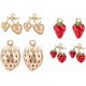 thumbnail image 1 of Colgante chapado en oro de 18 quilates con forma de corazón, fruta y circonitas, de latón, ideal para pendientes y collares de boda., 1 of 9