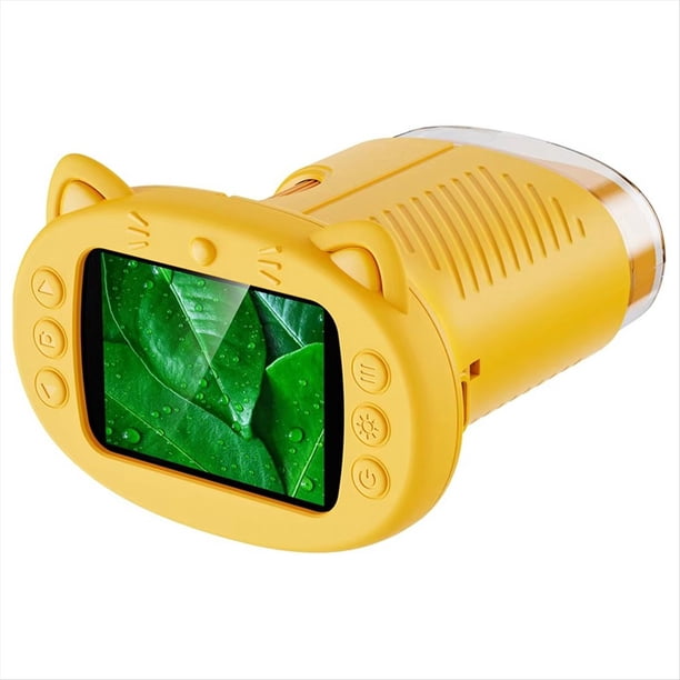 Microscopio para NiñOs 1000X, Microscopio de Mano para y EducacióN, Microscopio de Bolsillo USB de 2 Pulgadas, Regalo de CumpleañOs para NiñOs B