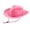 Pink, variant on YIWULA hildren Brown Red Felt Woody Cowboy Hat Adjustable Western Big Brimmed Cowboy(White,One Size)
