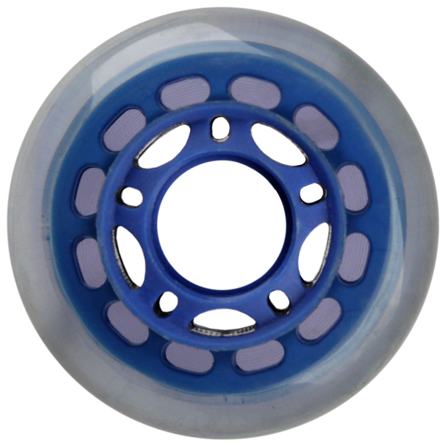 Pro Stock Inline Skate Hockey Wheel 68MM 82A BLUE CLEAR