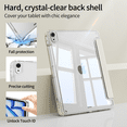 thumbnail image 3 of GKABXY Transparent Case for iPad Air 11 inch (M3/M2) 2025/2024, for iPad Air 5th/4th Generation 10.9 inch Transparent Case with Pencil Holder, Trifold Stand and Auto Wake/Sleep,White, 3 of 8