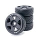 thumbnail image 1 of For Raytheon 17mm Adapter, 1/8 Rc Remote Control Flat Running Trolley Tire,black, 1 of 5
