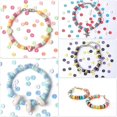 thumbnail image 4 of 4600pcs Clayds Kits For Bracelets Making , Polymer Clay Flat Round Spacer Preppy Heishids W, 4 of 5