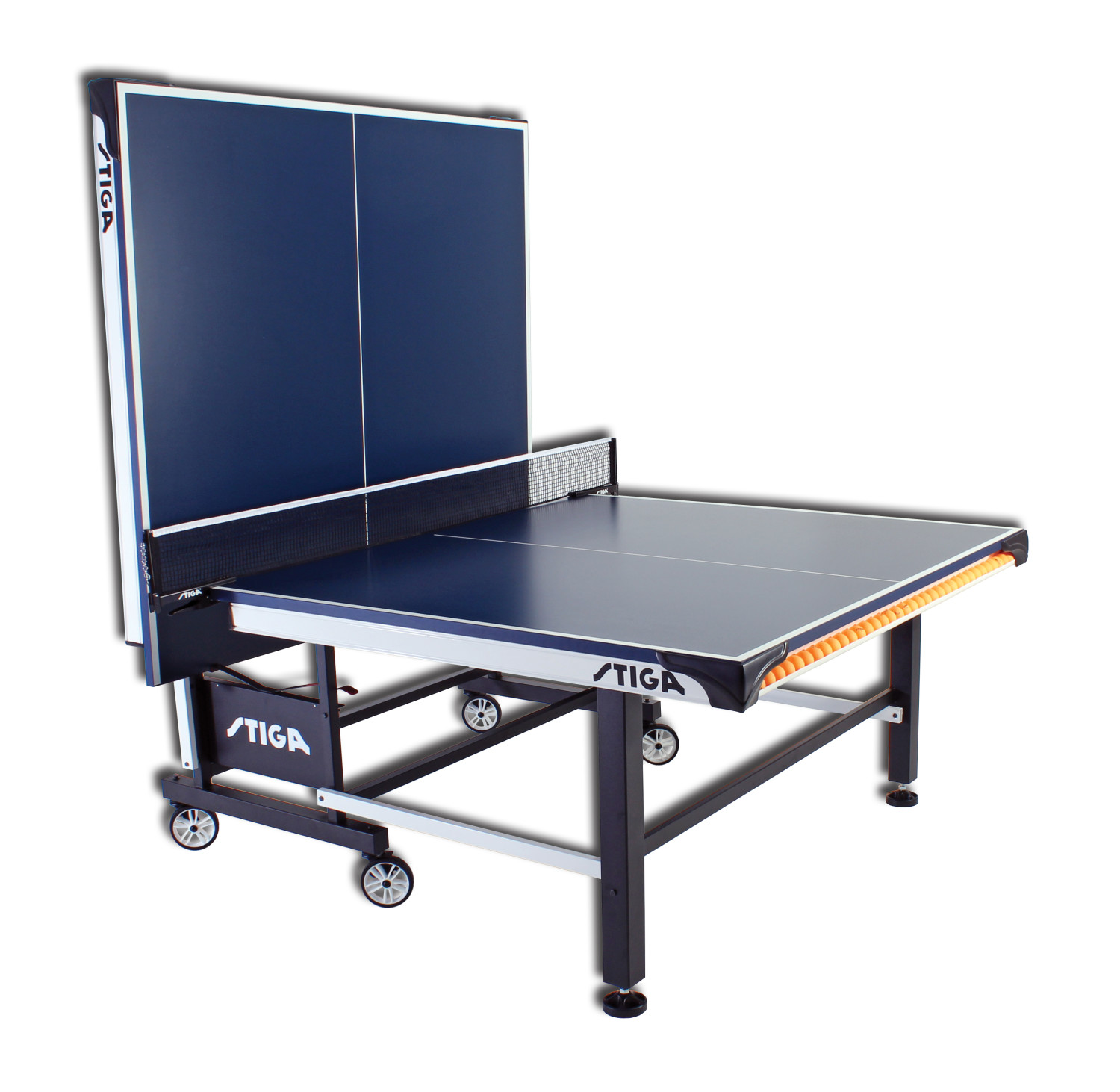 STIGA Tournament Series 520 Tournament-Grade Indoor Table Tennis Table with Premium Clipper Net and Post Included - image 3 of 19