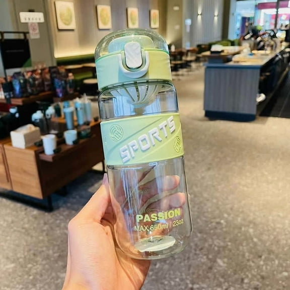 Outdoor Sports Anti-scalding Water Bottle Drop-resistant Plastic Space Cup