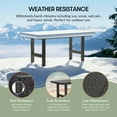 thumbnail image 5 of WestinTrends Ashore 7-Piece HDPE Outdoor Rectangular Patio Dining Table Set with Side Chairs, Gray, 5 of 15