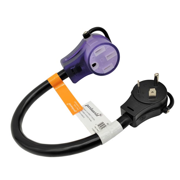 Parkworld 885378 Cable adaptador EV NEMA TT-30P a 14-50R (SOLO para uso EV o Tesla, NO para RV) (1,5 pies)