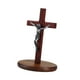 thumbnail image 4 of Figura de crucifijo de Jesús, regalo de cruces, decoración de mesa, estatua religiosa de oración para Plata, 4 of 9