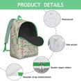 thumbnail image 4 of Elegant Sunflower Floral Backpack with Laptop Sleeve, Perfect for School and Office Essentials, Ergonomic Shoulder Straps, Wonderful Gift, 4 of 5