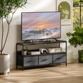 thumbnail image 2 of HOMCOM TV Stand, TV Table with Storage for 55 Inch Television, Black, 2 of 10