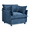 Blue, variant on Ktaxon Chenille Accent Chair, Reading Chair with Thick Cushions, Oversized Club Sofa with Two Armrest Pillows for Home Office Khaki