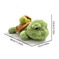 thumbnail image 2 of Chubby Sea Turtle Sea World Stuffed Animal Mother and Child Turtle Plush Doll Toy Chair Couth Sofa Decor, 2 of 4
