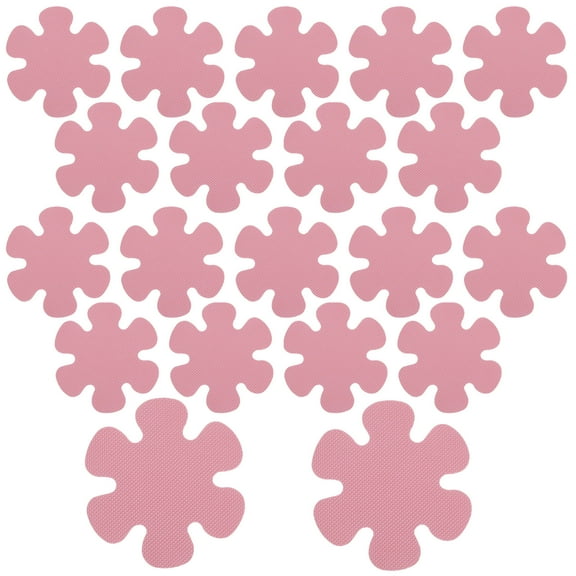 20 Pcs Patch Decoration Bath Pillows for Tub Bathtub Non-slip Stickers Inflatable Pink