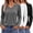 Black-White-Grey, variant on MOSHU 3 Pack T Shirts for Women V Neck Long Sleeve Womens T-shirts Casual Basics Tees Loose Fit Fall Tops