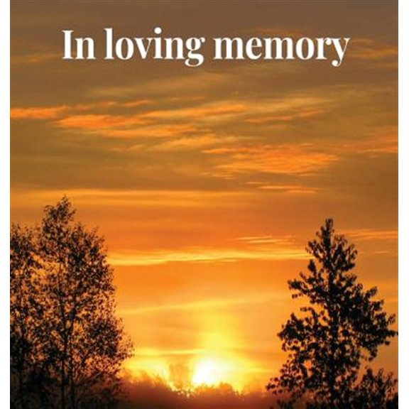 Pre-Owned Memorial Guest Book (Hardback cover): Memory book, comments book, condolence book for funeral, remembrance, celebration of life, in loving memory funeral guest book, memorial guest book, memorial serv