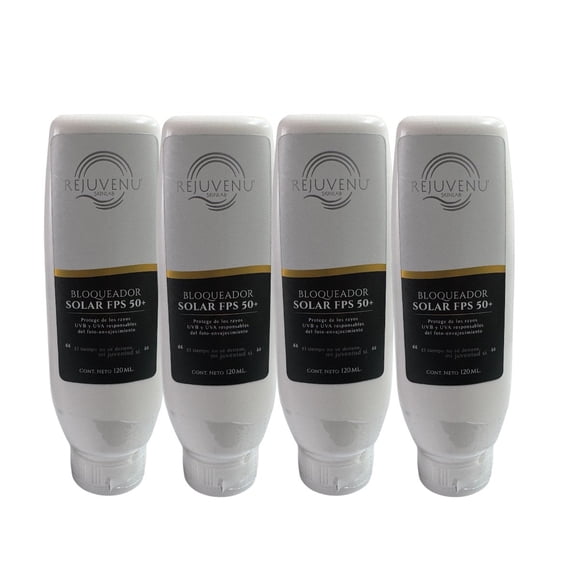 Rejuvenu kit bloqueador solar FPS 50 resistente al agua protección UVA y UVB