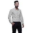 thumbnail image 3 of BESTMAN Long Sleeve Formal Shirt For Men Printed Button Down Cotton Men Shirts, 3 of 5