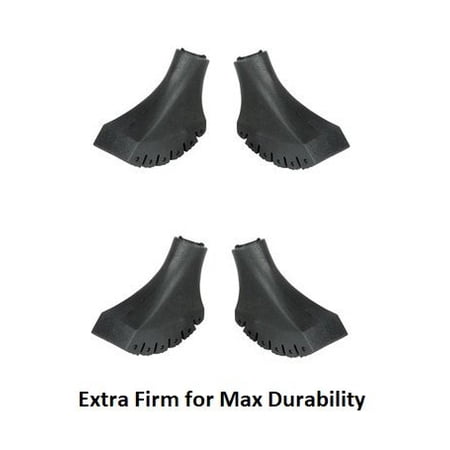 Four Pack of Extra Durable Rubber Replacement Tips (Replacement Feet/Paws / Ferrules/Caps)