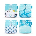 thumbnail image 1 of Paquete de 4 pañales de entrenamiento para bebés Pañales impermeables lavables Impresión ajustable A prueba de fugas Recién nacido Aprendizaje de enfermería Envoltura Tipo 5 Yuarrent BA000363-05, 1 of 7