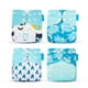 thumbnail image 1 of Paquete de 4 pañales de entrenamiento para bebés Pañales impermeables lavables Impresión ajustable A prueba de fugas Recién nacido Aprendizaje de enfermería Envoltura Tipo 5 seitruly BA000363-05, 1 of 7