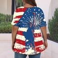 thumbnail image 5 of successthop Independence Day Womens T Shirt Flags Plus Size USA Birthday Tunic Tops Casual Shirts Crewneck Clothes 3XL, 5 of 5