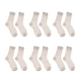 thumbnail image 3 of Calcetines de elásticos ultrafinos con encaje de para mujer, 6 pares caqui, 3 of 8
