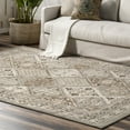thumbnail image 2 of nuLOOM Becca Traditional Tiled Taupe 4' x 6' Transitional Oval Rug, 2 of 9
