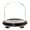 Black Wood Veneer Base, variant on Plymor 9.75" x 10" Glass Display Dome Cloche (Black Wood Veneer Footed Base)