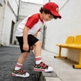 thumbnail image 6 of FUNCOO PLUS Toddler Kids Light Up Sneakers Boys Canvas Shoes, Racing Car, Size 1, 6 of 6