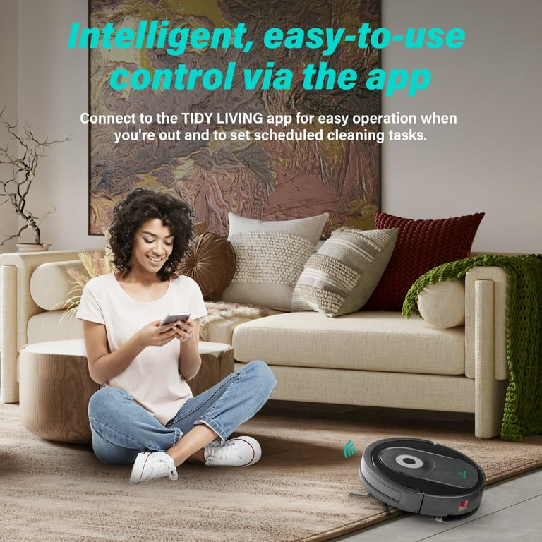 Tidy Living Smart Robot Vacuum Cleaner, 2 in 1 Sweep & Wet