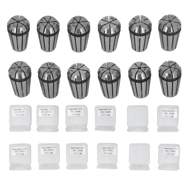 Juego de 12 pinzas de sujeción de alta precisión ER11 para máquina de grabado CNC, fresadora y torno.
