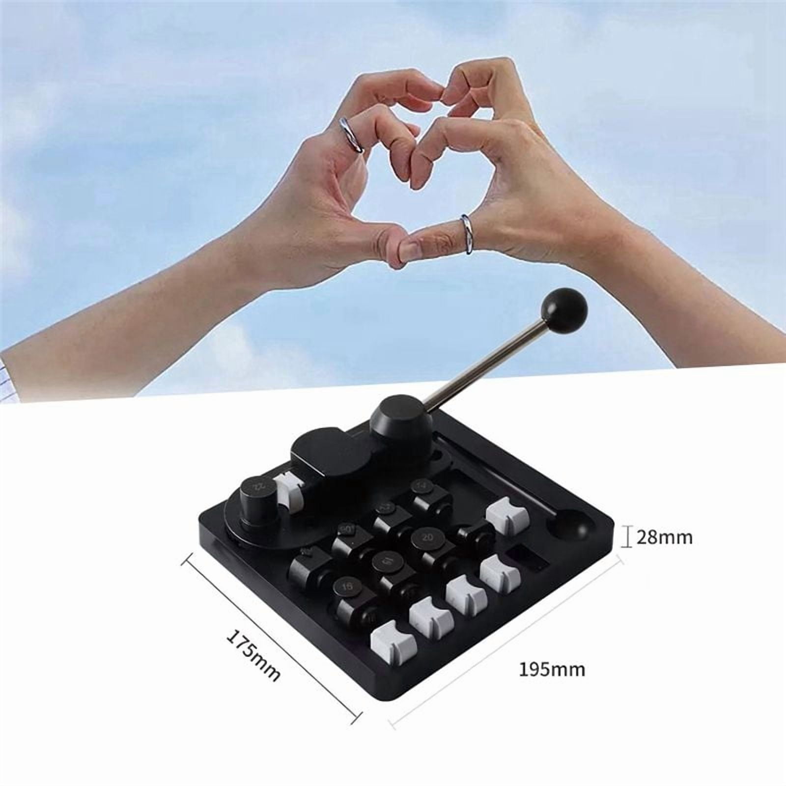 Ring Bender Machine for Spoon Rings Making, Ring Bending Tool for Jewelry Maker with Nylon Dies Rings Making Kit