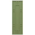 thumbnail image 5 of Ekena Millwork 12"W x 54"H True Fit PVC Hastings Fixed Mount Shutters, Moss Green (Per Pair - Hardware Not Included), 5 of 9