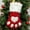 Red, variant on 1Pc/2Pcs Dog Cat Paw Plush Christmas Stockings Xmas Decorations Fireplace Hanging Socks Family Holiday Dog Cat Gift Stockings