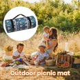 thumbnail image 3 of CSChome Outdoor Picnic Mat Aluminum Film Base Foldable Picnic Blanket Composite Process Camping Waterproof Damp-Proof Mat Retro Pattern, 3 of 7
