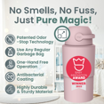 thumbnail image 2 of Pure Magic  Diaper Pail, Heka Large, Patented Odor-Stop System, Collaspible, Use Any Garbage Bag, Blush Pink, 2 of 8