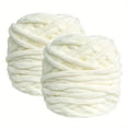 thumbnail image 5 of 2 Pack 100g/Ball Soft Chenille Yarn Velvet Blanket Yarn Thick Fluffy Plush Yarn for Crocheting Hand Knitting Weaving Sweater Shawl Scarf Gloves DIY Craft, 5 of 15