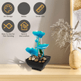 thumbnail image 2 of Tabletop Fountain Meditation Water Fountain Flower Mini Waterfall Fountain Decorations Sound Relaxation Lotus Ornament, 2 of 7