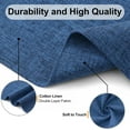 thumbnail image 2 of Cloths Placemats for Dining Table Set of 4, Heat Resistant Washable Cotton Linen Blend Table Mats, Easy to Clean Non-Slip Place Mats, 13" x 19", Blue, 2 of 6