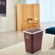 thumbnail image 5 of Cubo de basura para baño, cubo de basura con tapa, cubo de basura con tapa a presión, cesto de basura de plástico con tapa emergente para inodoro, oficina, dormitorio, cubo de basura, 5 of 6